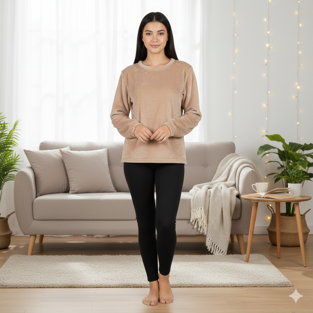 Пухнаста піжамна кофта махра двостороння